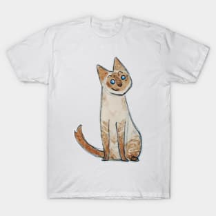 Siamese cat watercolour T-Shirt